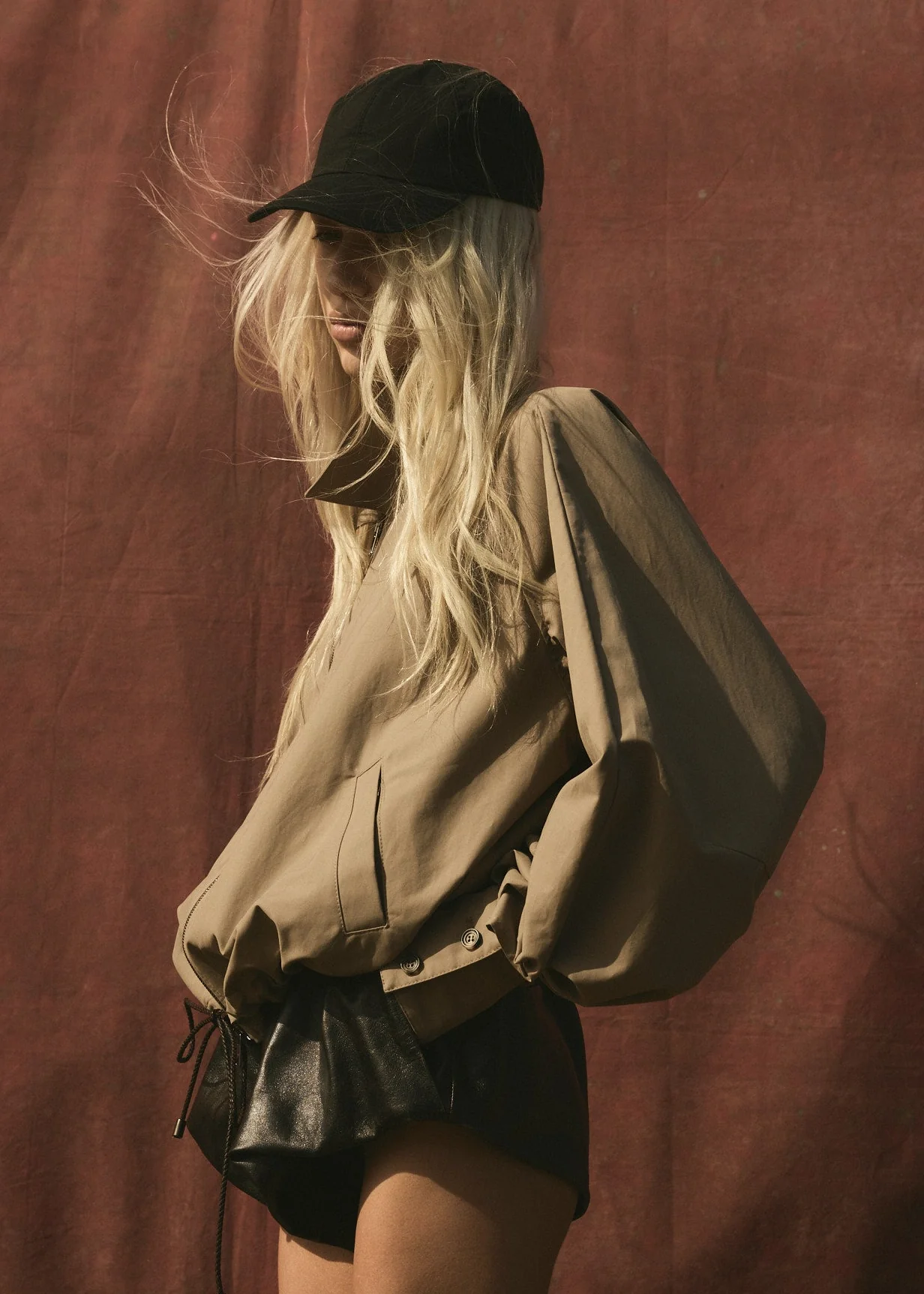 AUTER FABRIC BASEBALL CAP - Noir - Image 4