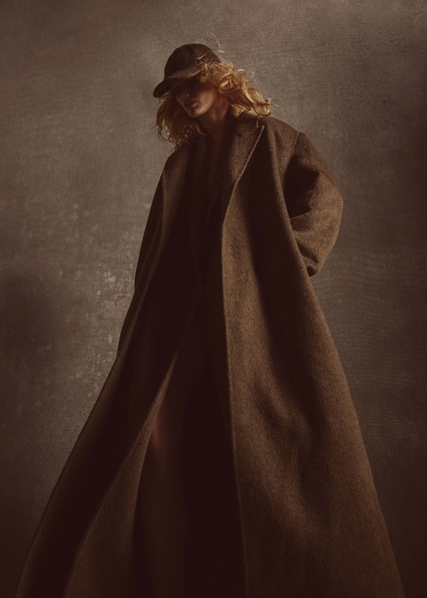MOHAIR WOOL TOPCOAT - Mocha - Image 3