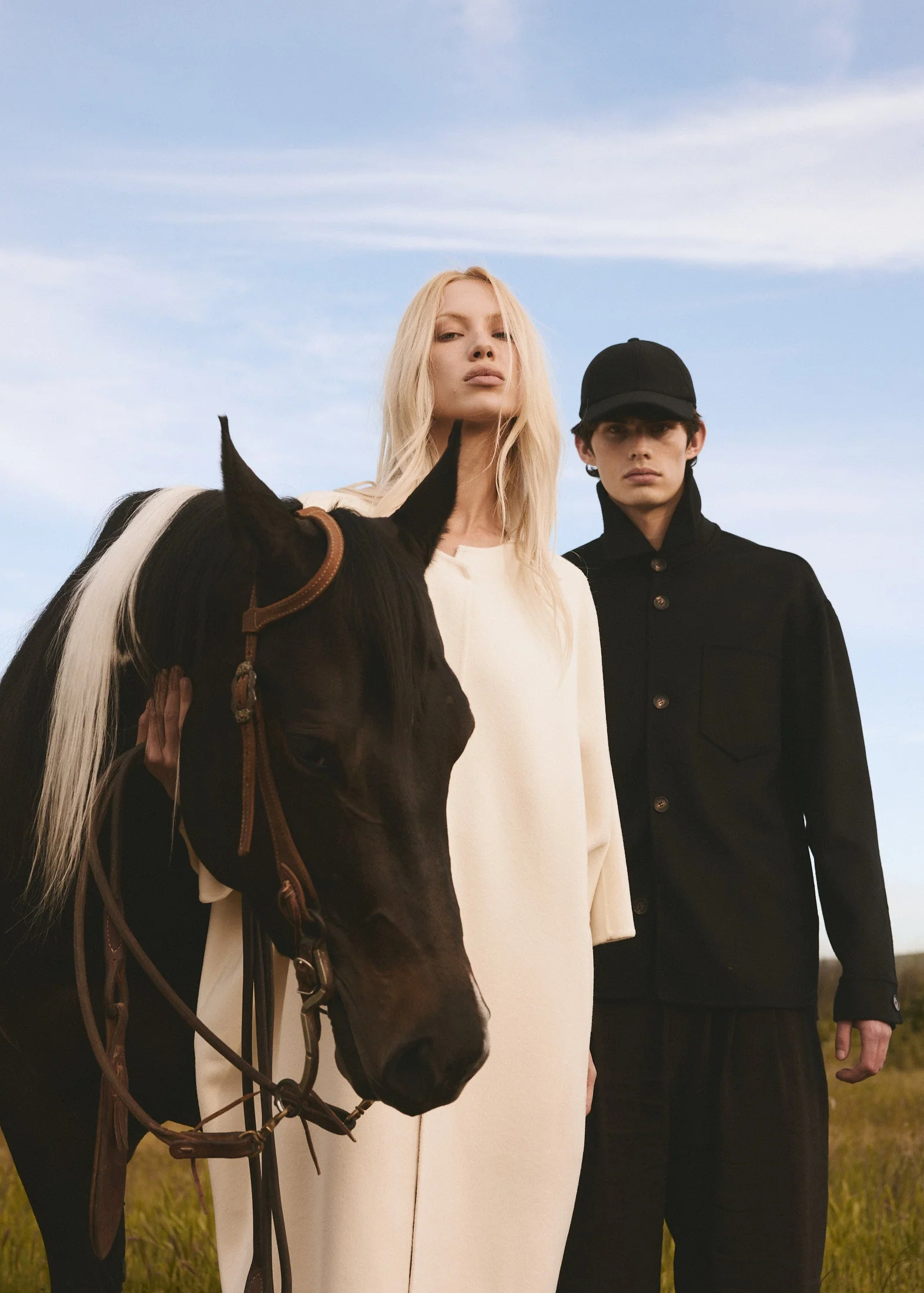 COLLARLESS CASHMERE BELTED COAT - Cream - Image 8