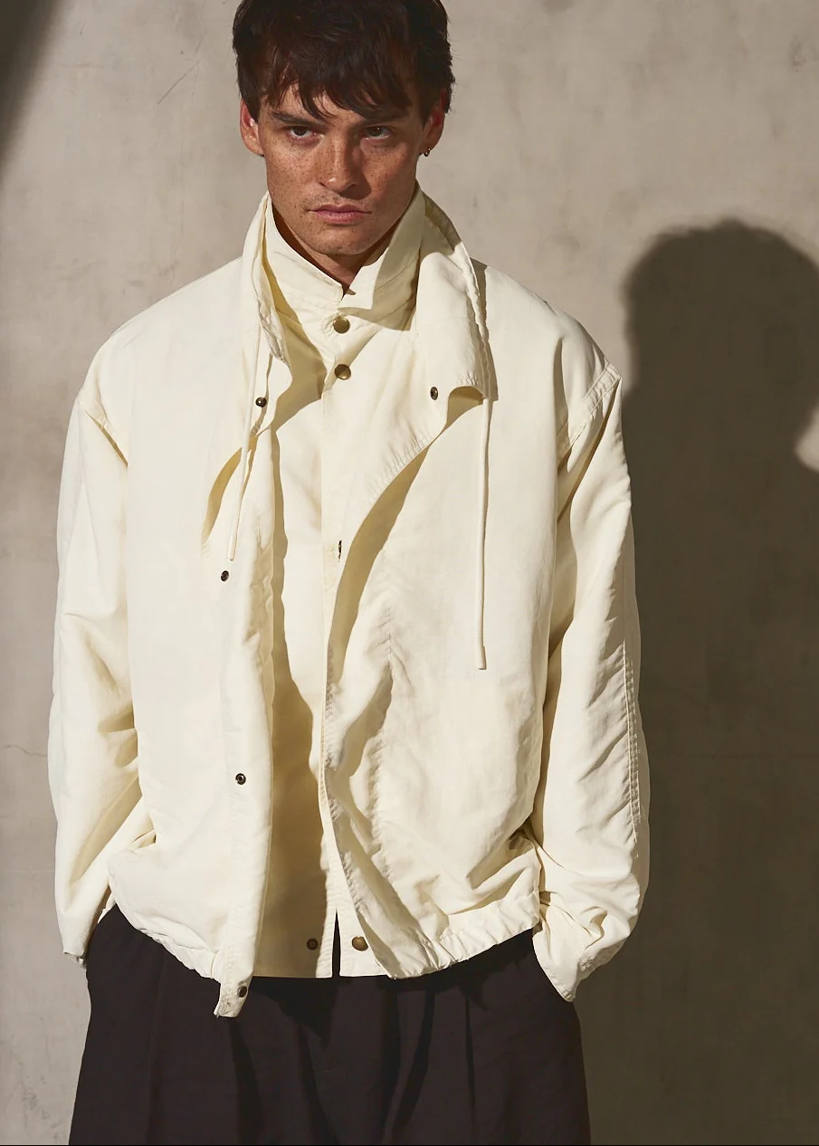 DOUBLE FRONT BOMBER - Cream - Image 10