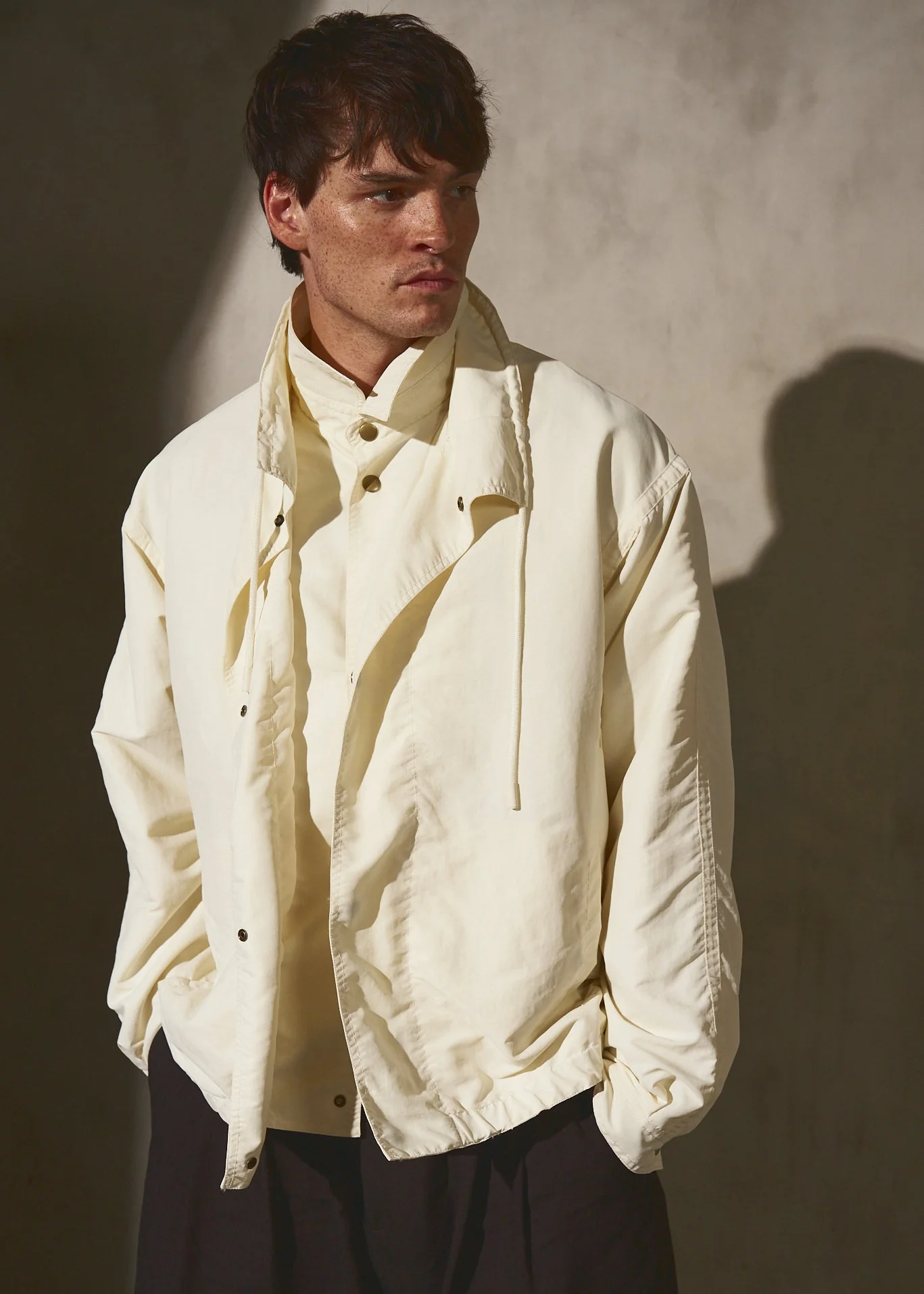 DOUBLE FRONT BOMBER - Cream - Image 13