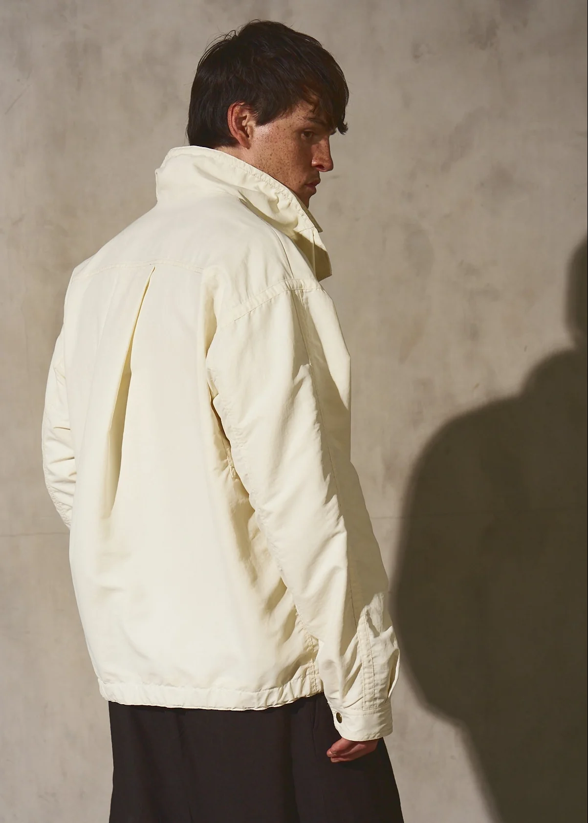 DOUBLE FRONT BOMBER - Cream - Image 6