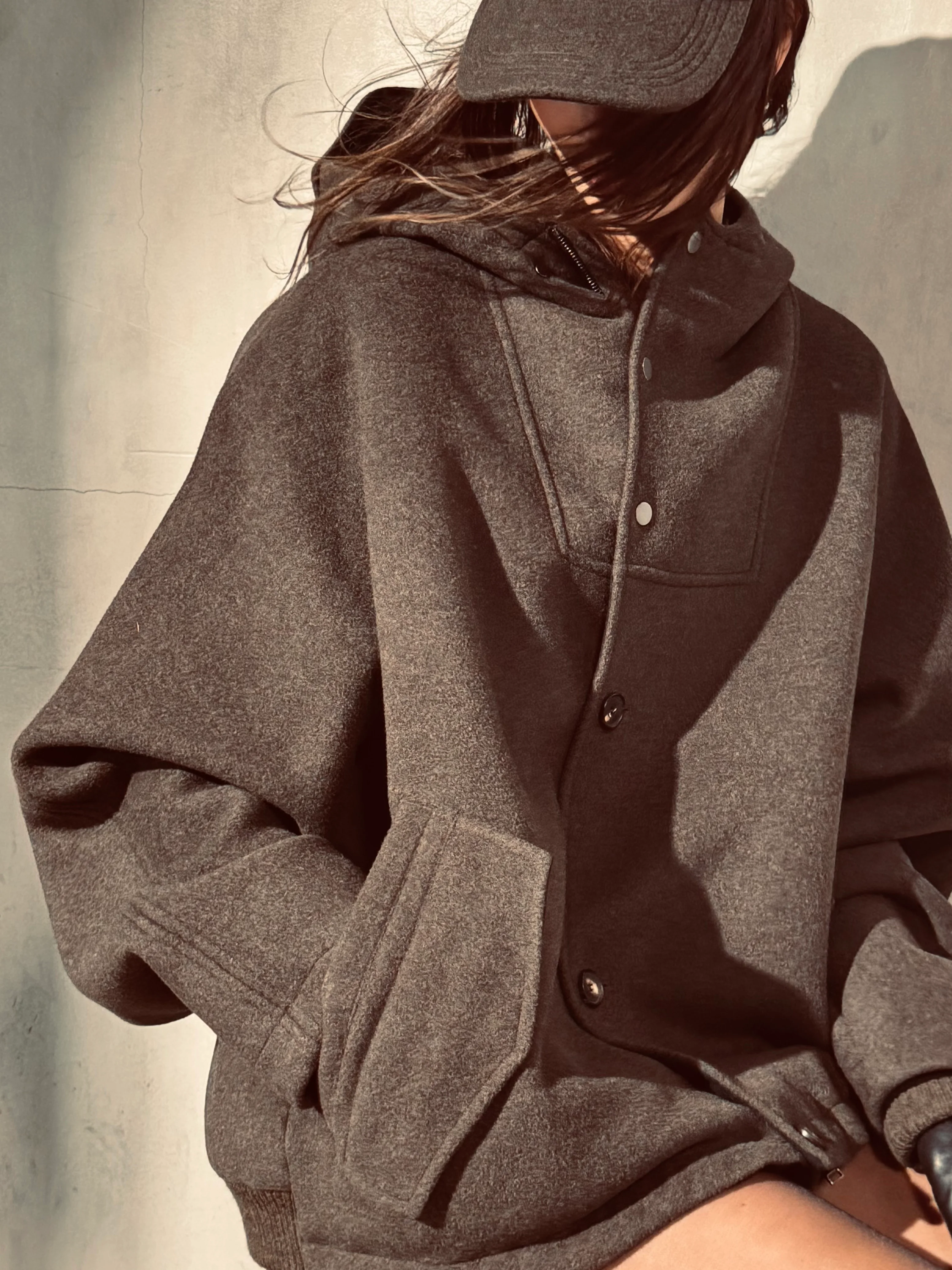 ITALIAN WOOL  WATCH JACKET - Moss - Image 6