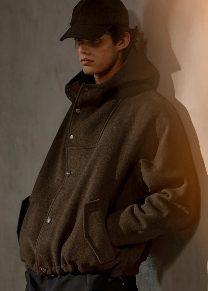 ITALIAN WOOL  WATCH JACKET - Moss - Image 7