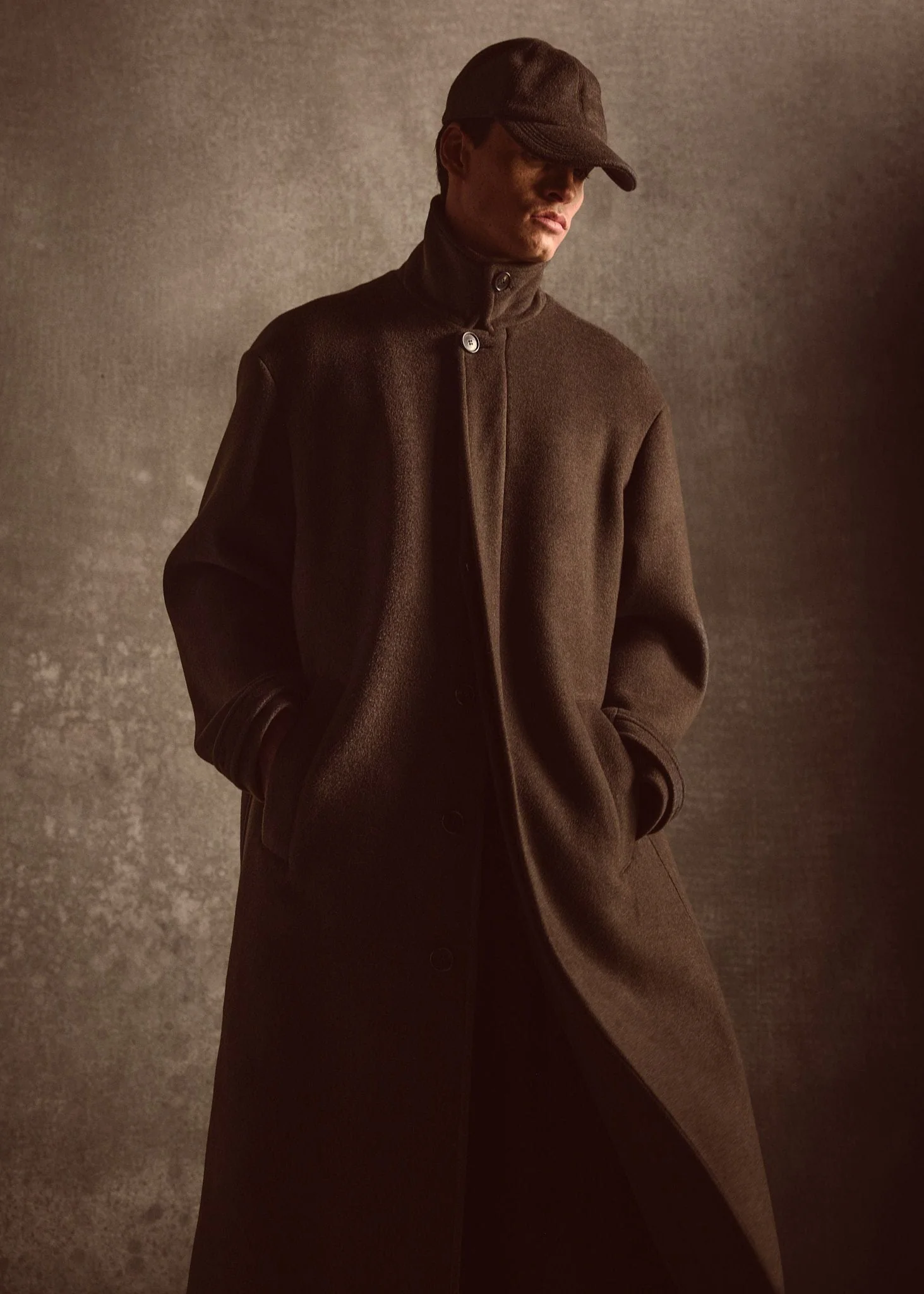 WOOL MAC COAT - Moss - Image 3
