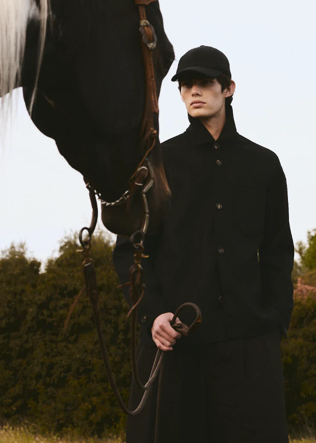 ITALIAN WOOL SHIRT JACKET - Noir - Image 3