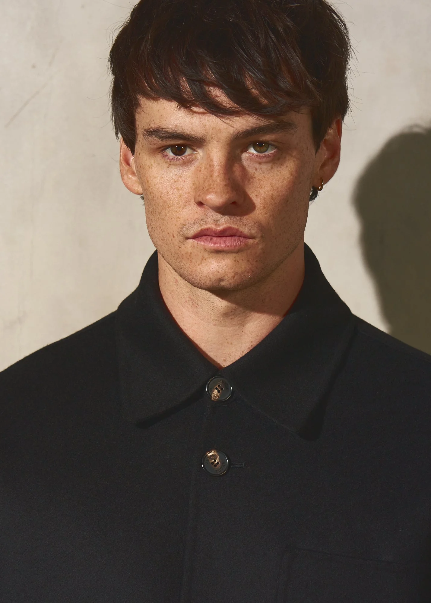 ITALIAN WOOL SHIRT JACKET - Noir - Image 4